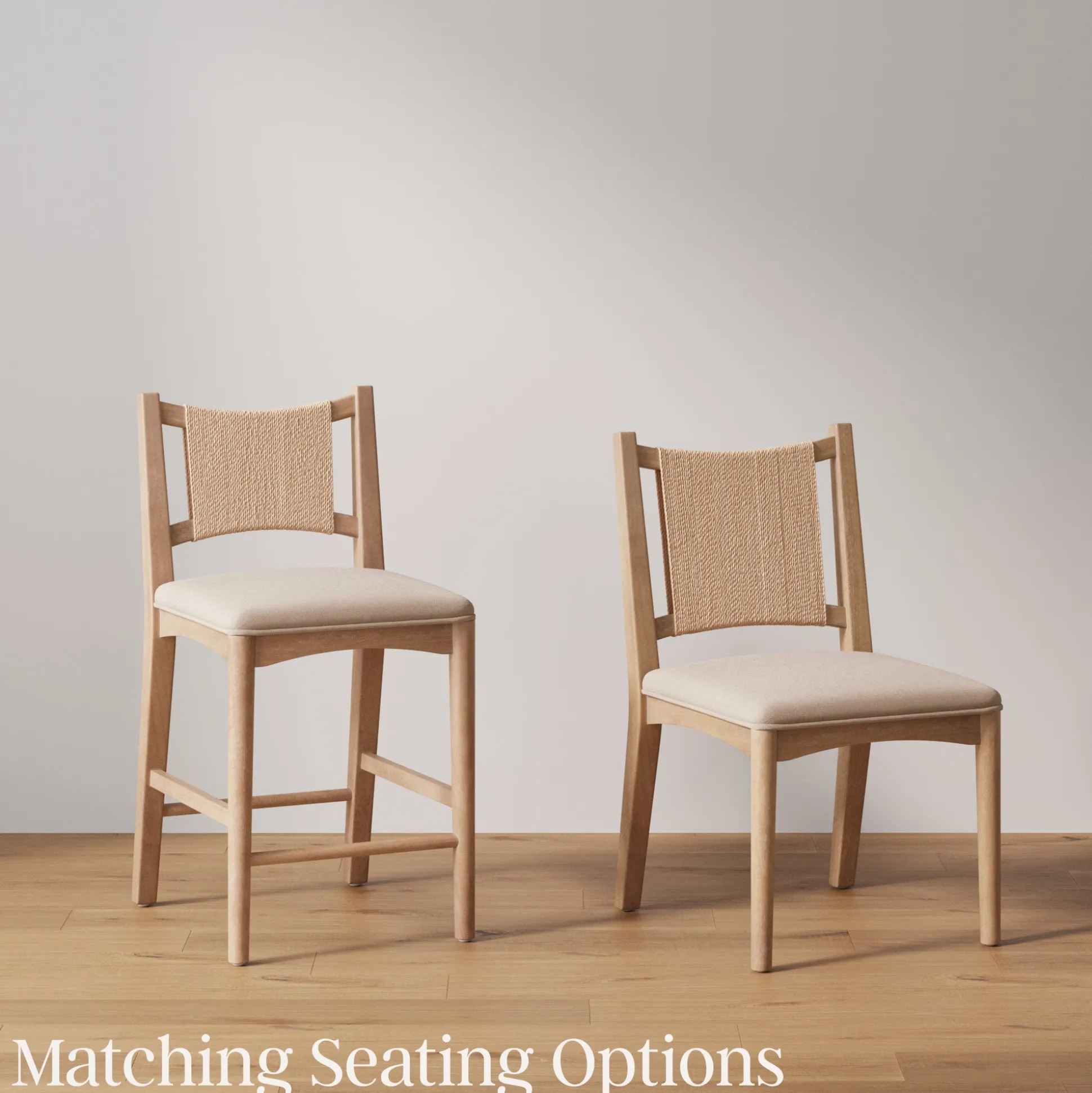 Arched Back Seagrass Dining Chair Light Brown (Set of 2)