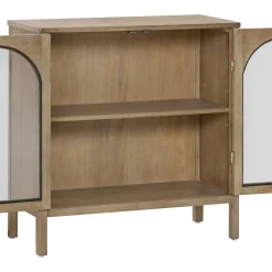 Arched Glass Door TV Console for TVs up to 75