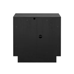 Arched Kitchen Cabinet Credenza Black (Set of 3)