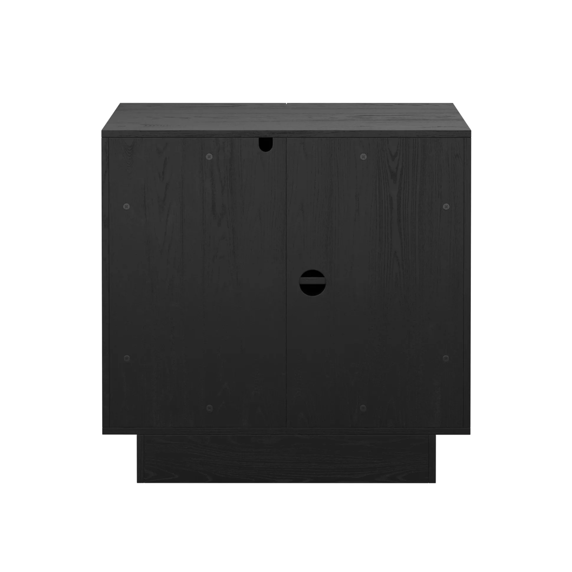 Arched Kitchen Cabinet Credenza Black (Set of 3)