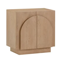 Arched Kitchen Cabinet Credenza Oak (Set of 3)