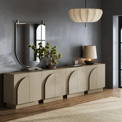 Arched TV Console Cabinet for TVs up to 100