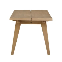 Bohemian Wooden Dining Table Set (6 Chairs)