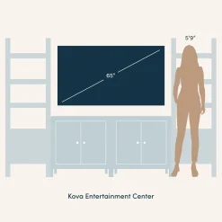 Boho Rattan Entertainment Center