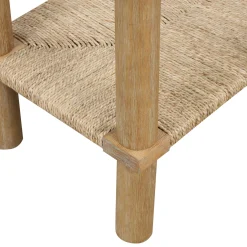 Boho Seagrass Console Tables (Set of 2)