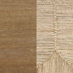 Boho Seagrass 3-Drawer Dresser Light Brown