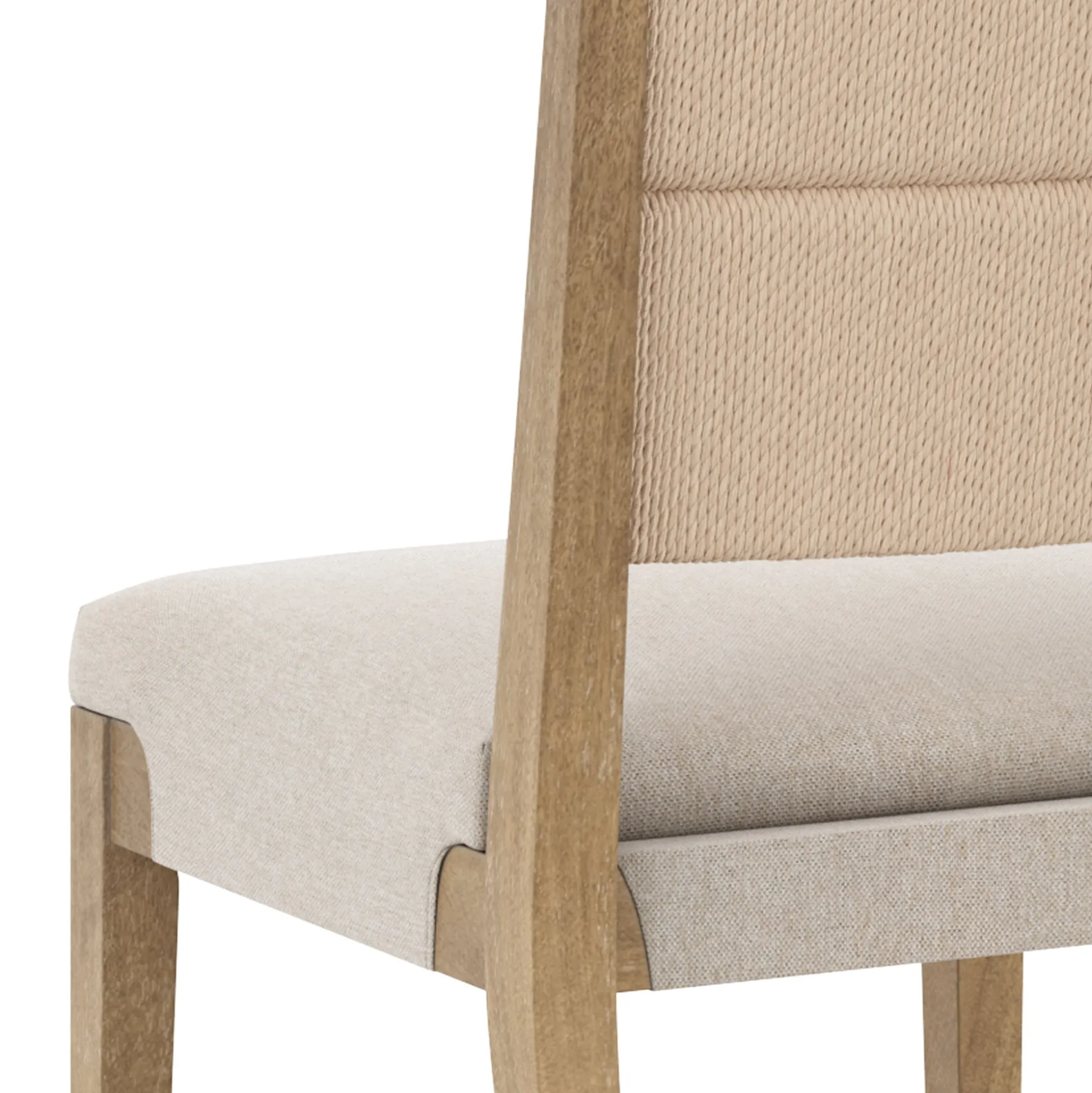 Boho Solid Wood Dining Set Light Brown (4 Chairs)