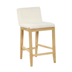 Boucle Counter Height Bar Stools Warm Pine (Set of 3)