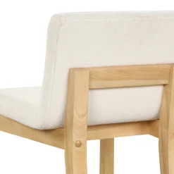 Boucle Counter Height Bar Stools Warm Pine (Set of 3)