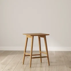Boucle Counter Height Bar Stools Brown (Set of 3)