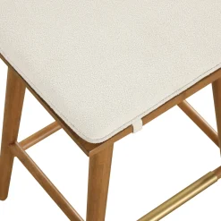 Boucle Counter Height Bar Stools Brown (Set of 4)