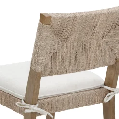 Boucle & Seagrass Dining Chair Light Brown (Set of 2)