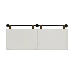 Boucle Upholstered Queen Wall Mount Headboard