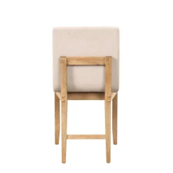 Dining Chairs Brushed Light Brown Flax (Set of 4)