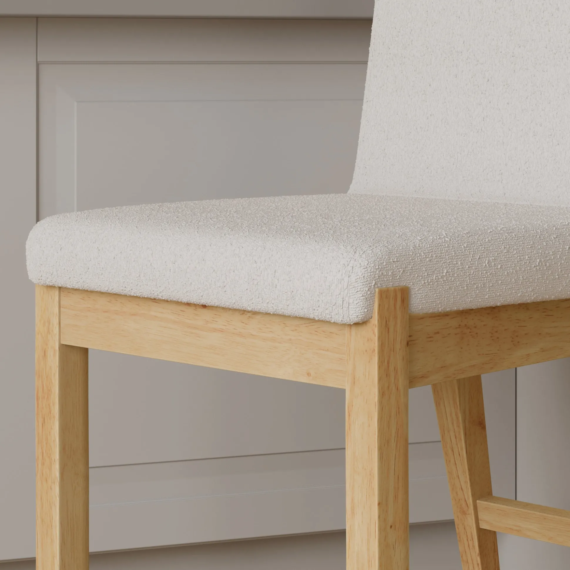 Exposed Back Dining Chair Brushed Warm Pine