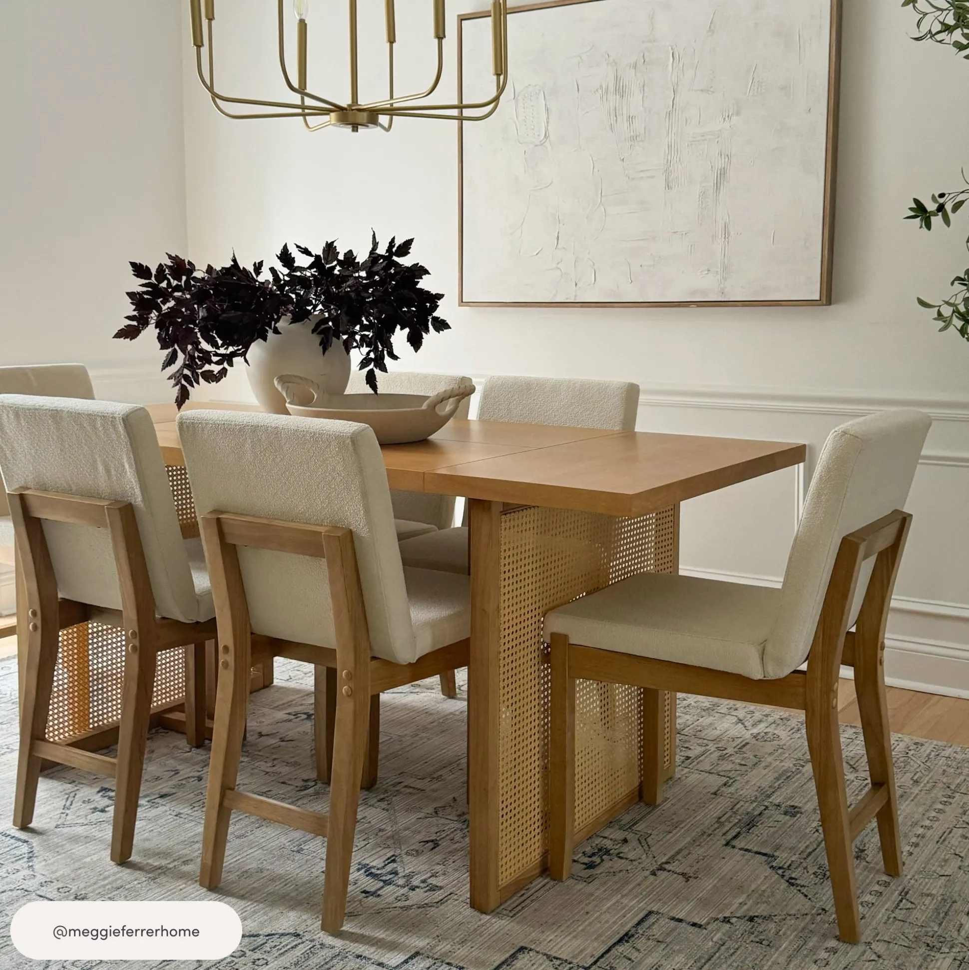 Exposed Back Dining Chair Brushed Warm Pine