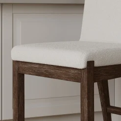 Exposed Back Dining Chairs Dark Brown (Set of 4)