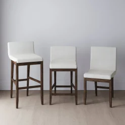 Exposed Back Dining Chairs Dark Brown (Set of 4)