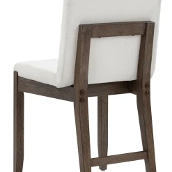 Exposed Back Dining Chairs Dark Brown (Set of 2)