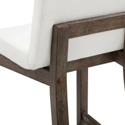 Exposed Wood Back Bar Stools Dark Brown (Set of 4)