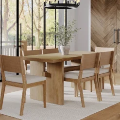 Farmhouse Dining Set (6 Chairs)