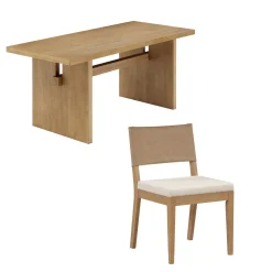 Farmhouse Dining Set (4 Chairs)