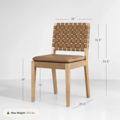 Faux Leather Dining Chairs Light Brown (Set of 2)
