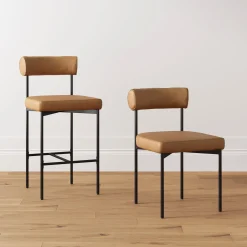 Faux Leather Modern Dining Chairs (Set of 6)