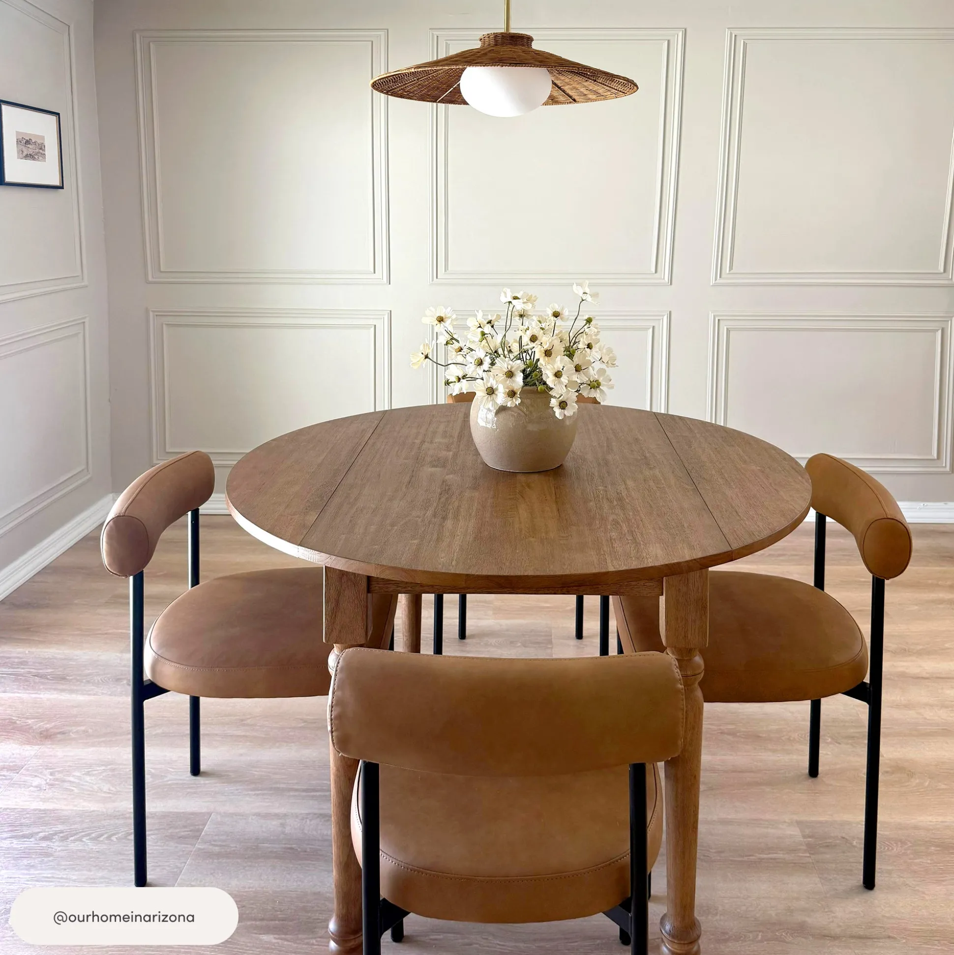 Faux Leather Modern Dining Chairs (Set of 4)