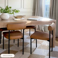 Faux Leather Modern Dining Chairs (Set of 4)