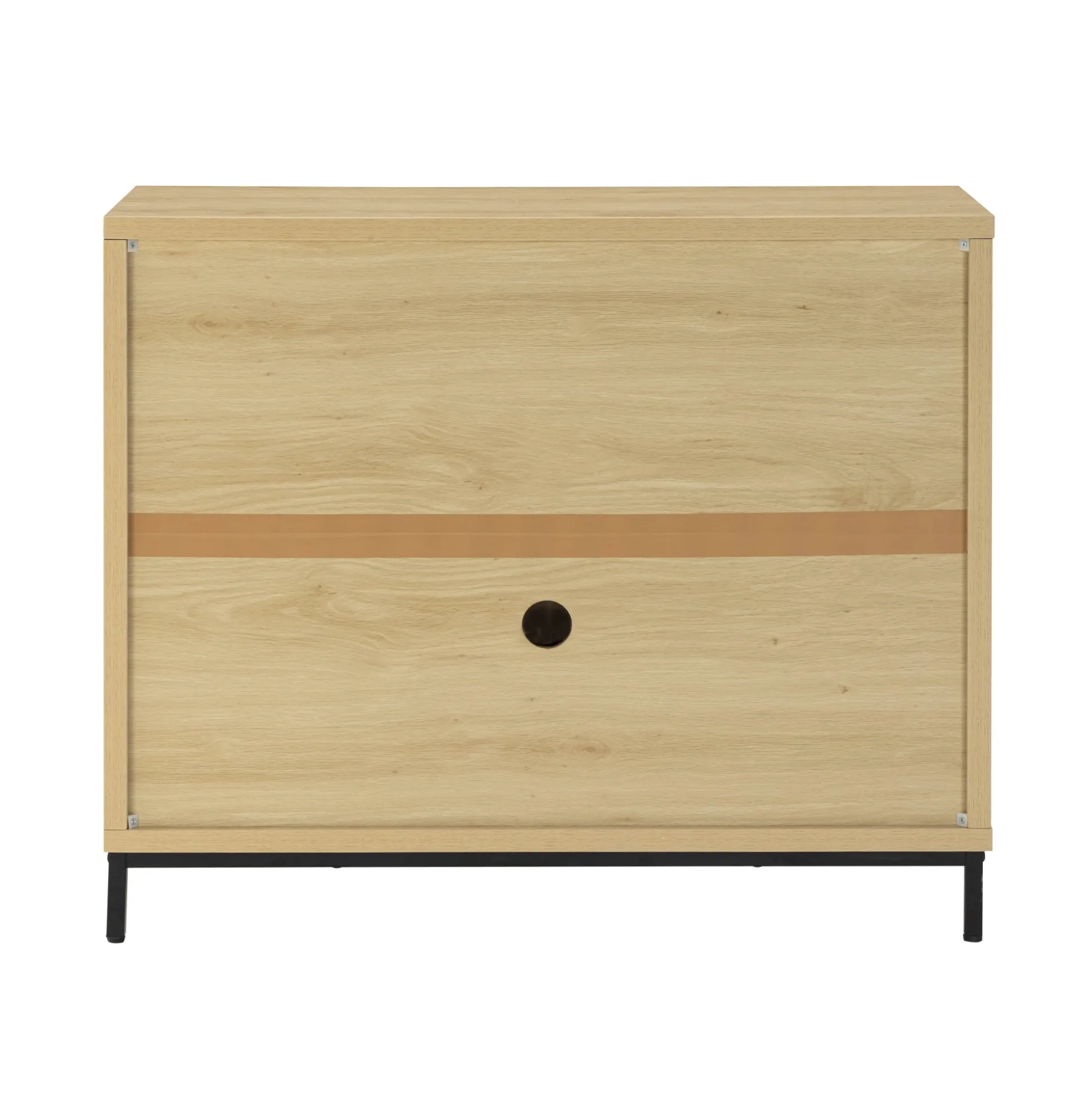 Glass TV Stand Console Cabinet with Doors for TVs up to 75"