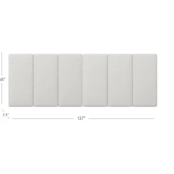 King Size Wall Mounted Oversize Upholstered Boucle Headboard
