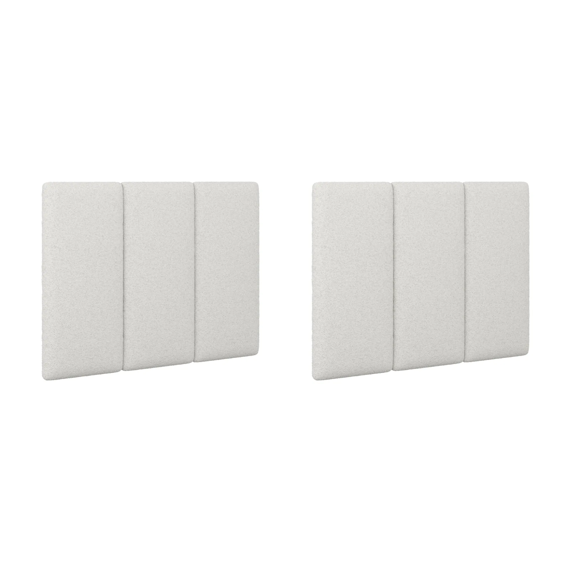 King Size Wall Mounted Oversize Upholstered Boucle Headboard
