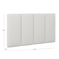 King Wall Mounted Headboard 4 Panel Boucle
