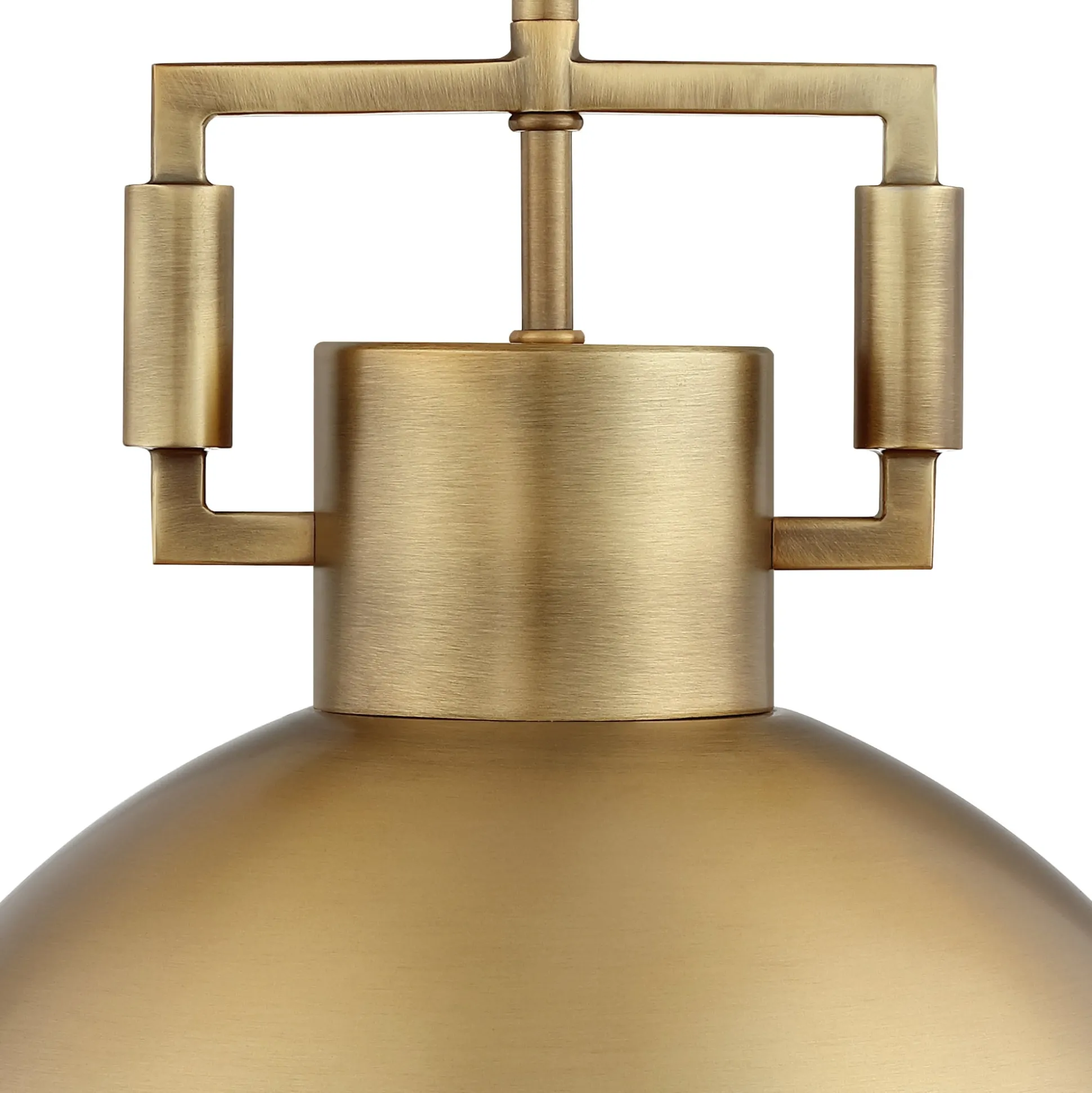 Metal Dome Shade Pendant Ceiling Light Brass
