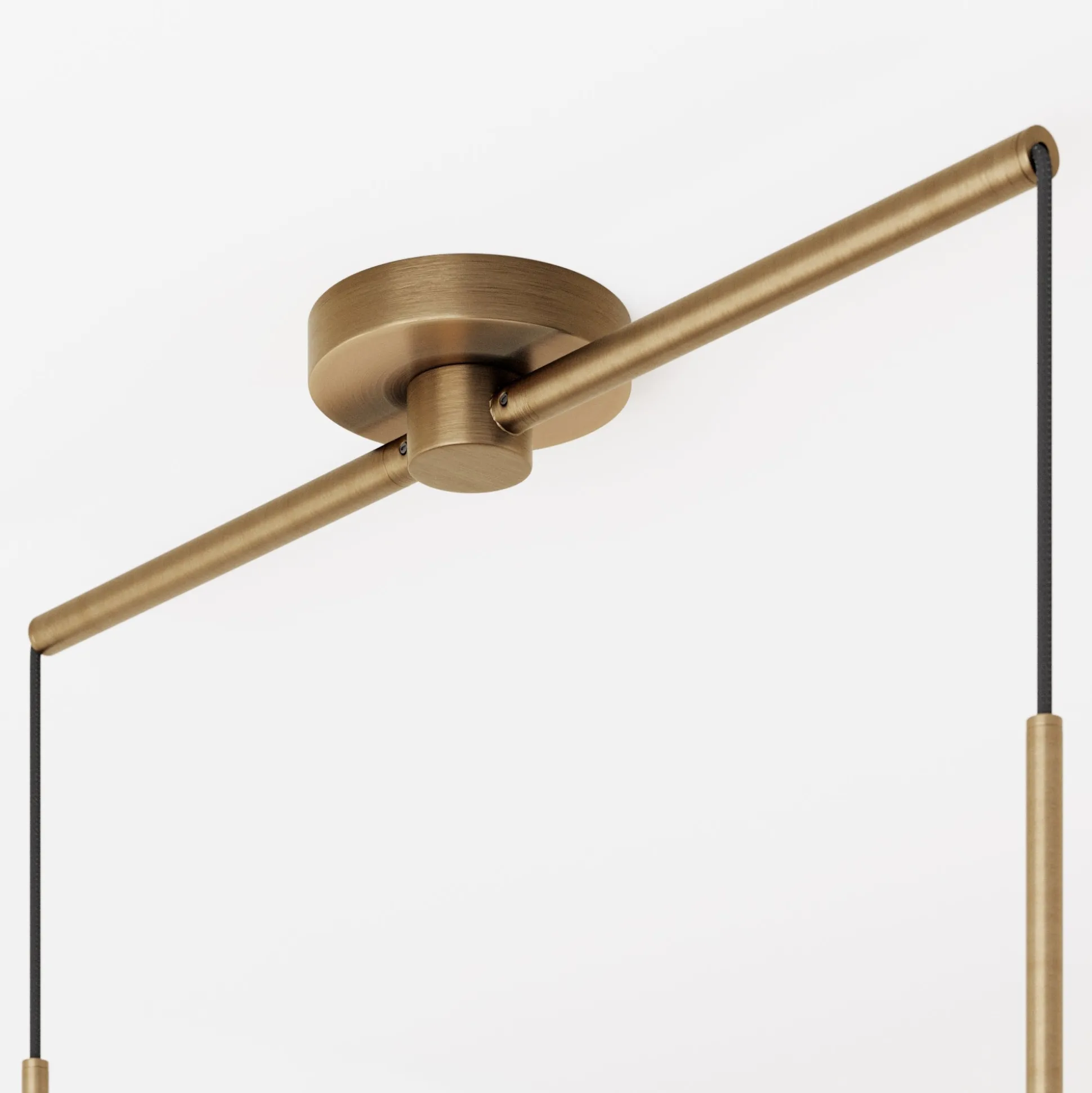 Metal Hanging Ceiling Pendant Light Brass