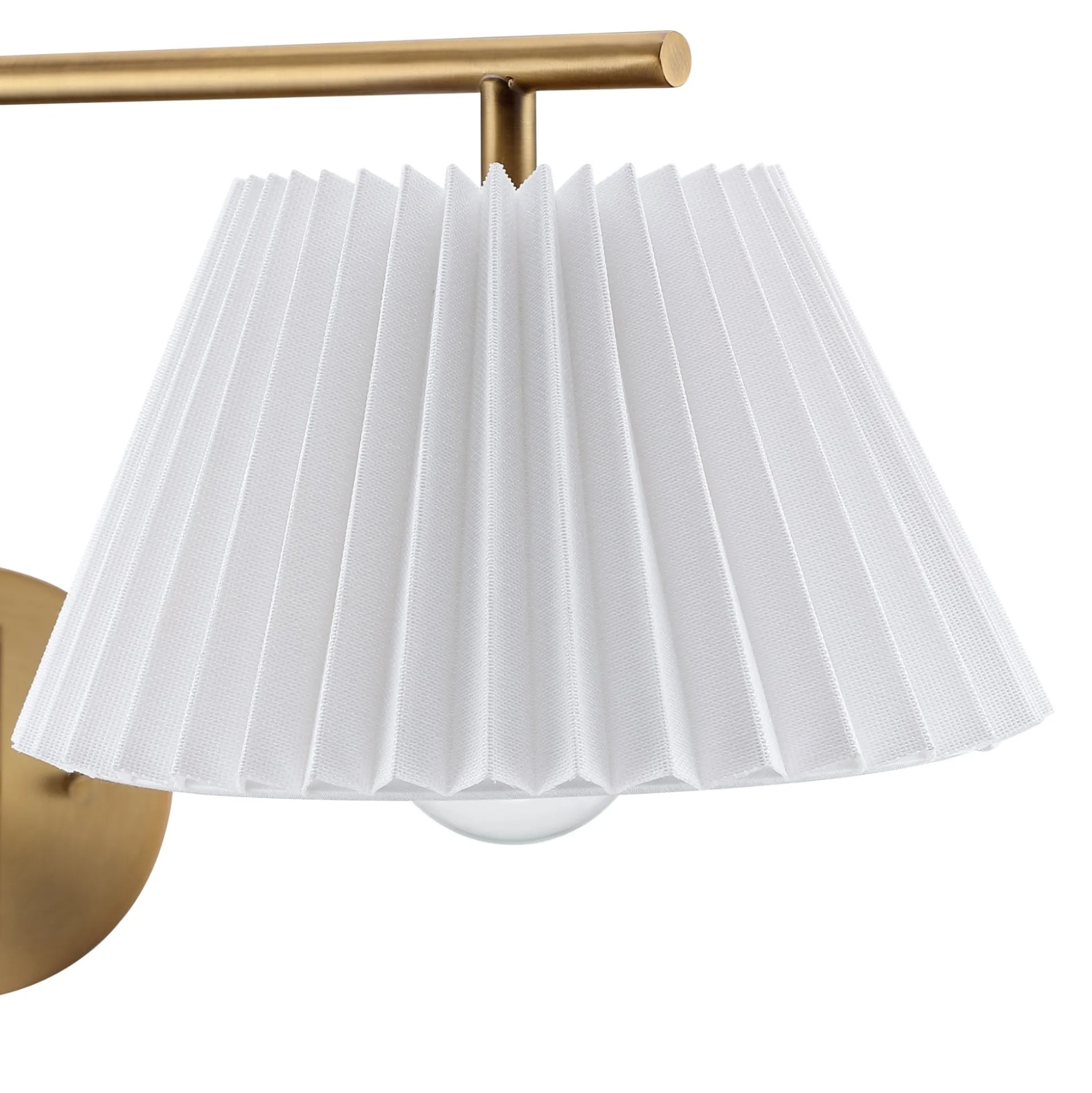 Metal Swing Arm Plug-in Wall Light Brass