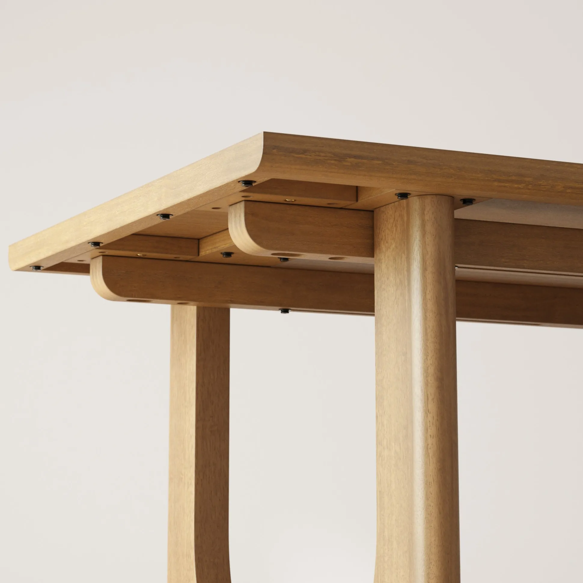 Mid-Century Faux Leather Dining Room Set for 4 (4 Chairs)