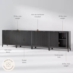 Mid-Century Fluted for TVs up to 100