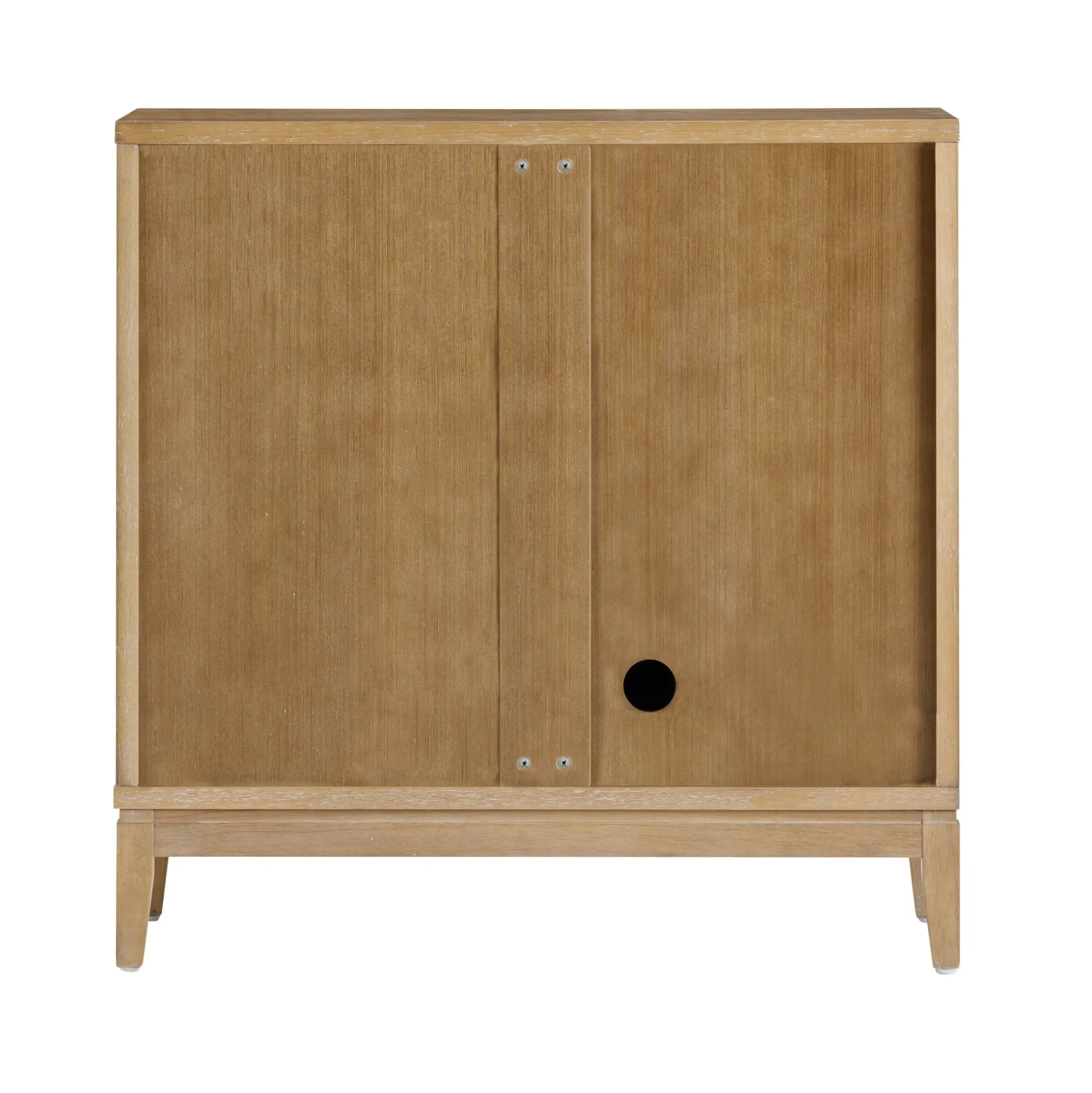 Mid-Century Fluted TV Console for TVs up to 65" Light Brown
