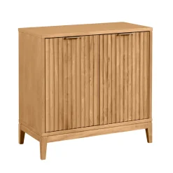 Mid-Century Fluted TV Console for TVs up to 75