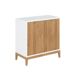 Mid-Century Fluted TV Console for TVs up to 65