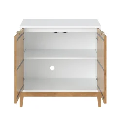 Mid-Century Fluted TV Console for TVs up to 65