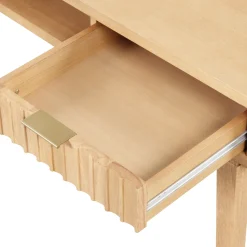 Mid-Century Fluted Wall Desk