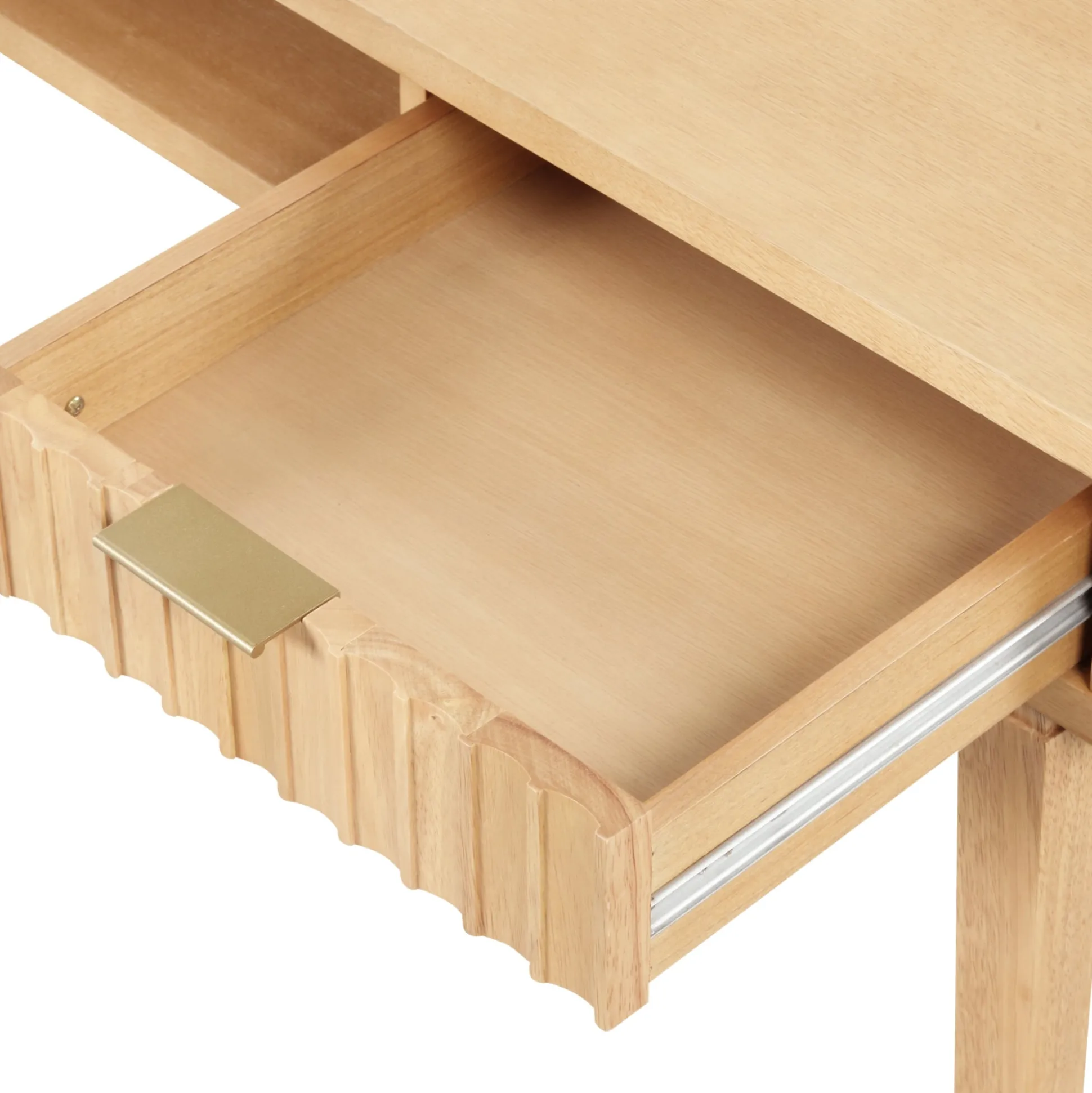 Mid-Century Fluted Wall Desk