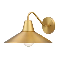 Mid-Century Modern Metal Vintaged Brass Wall Sconce