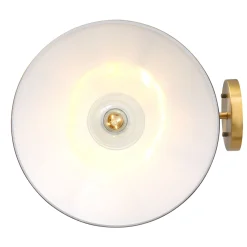 Mid-Century Modern Metal Vintaged Brass Wall Sconce (Set of 2)