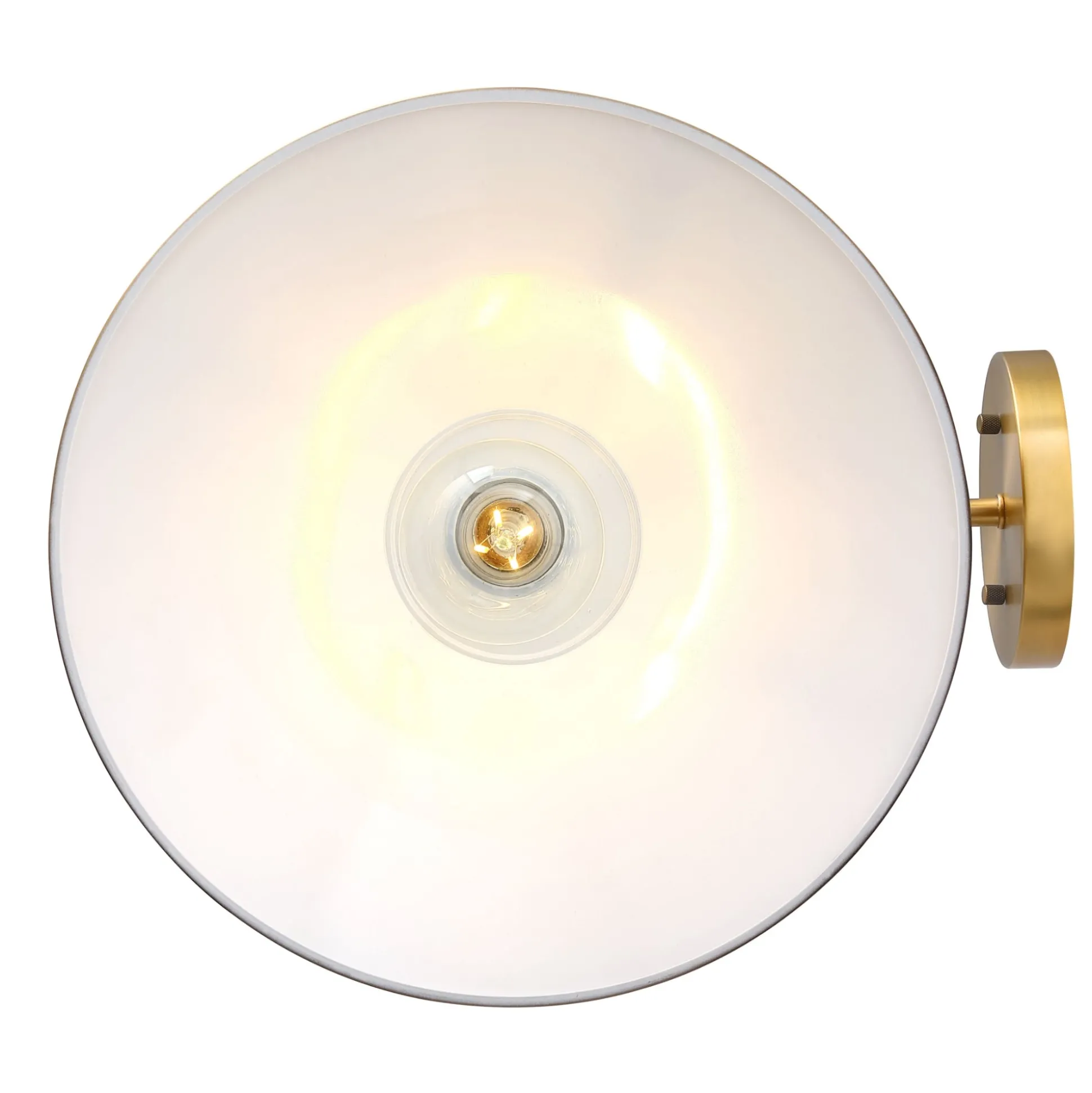 Mid-Century Modern Metal Vintaged Brass Wall Sconce (Set of 2)