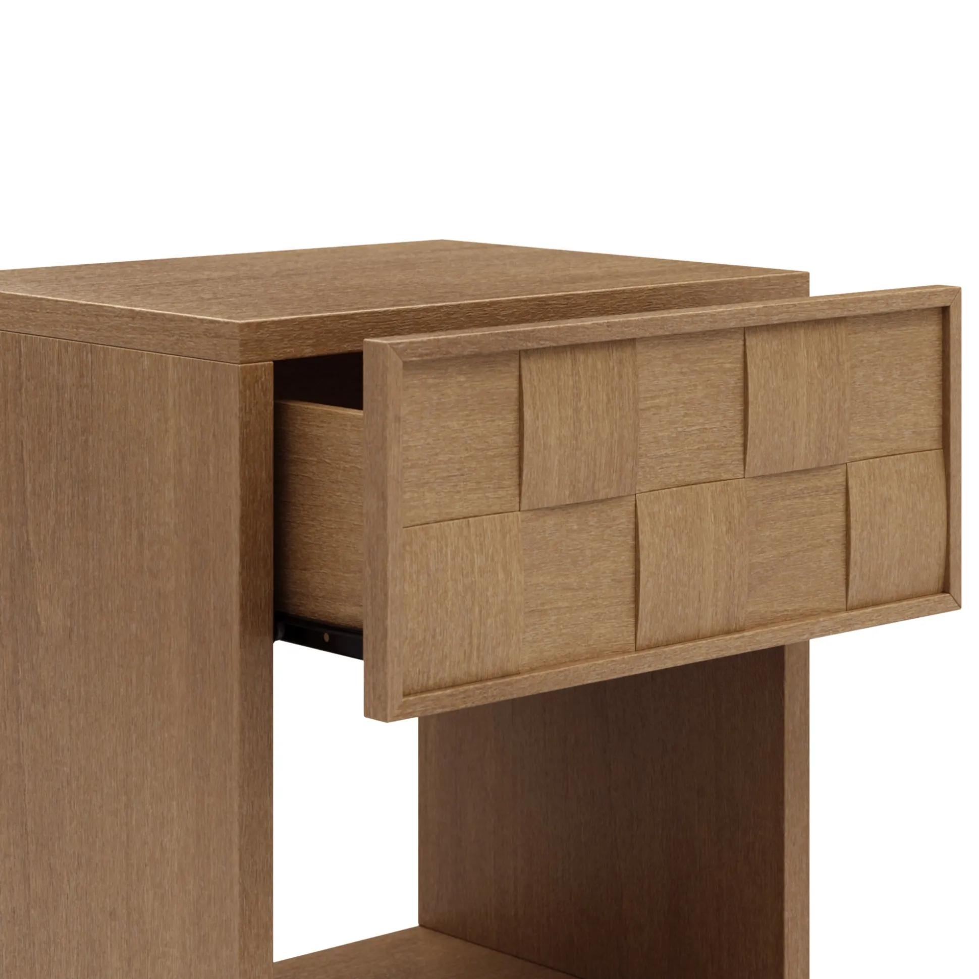Mid Century Modern Nightstand with 1 Drawer