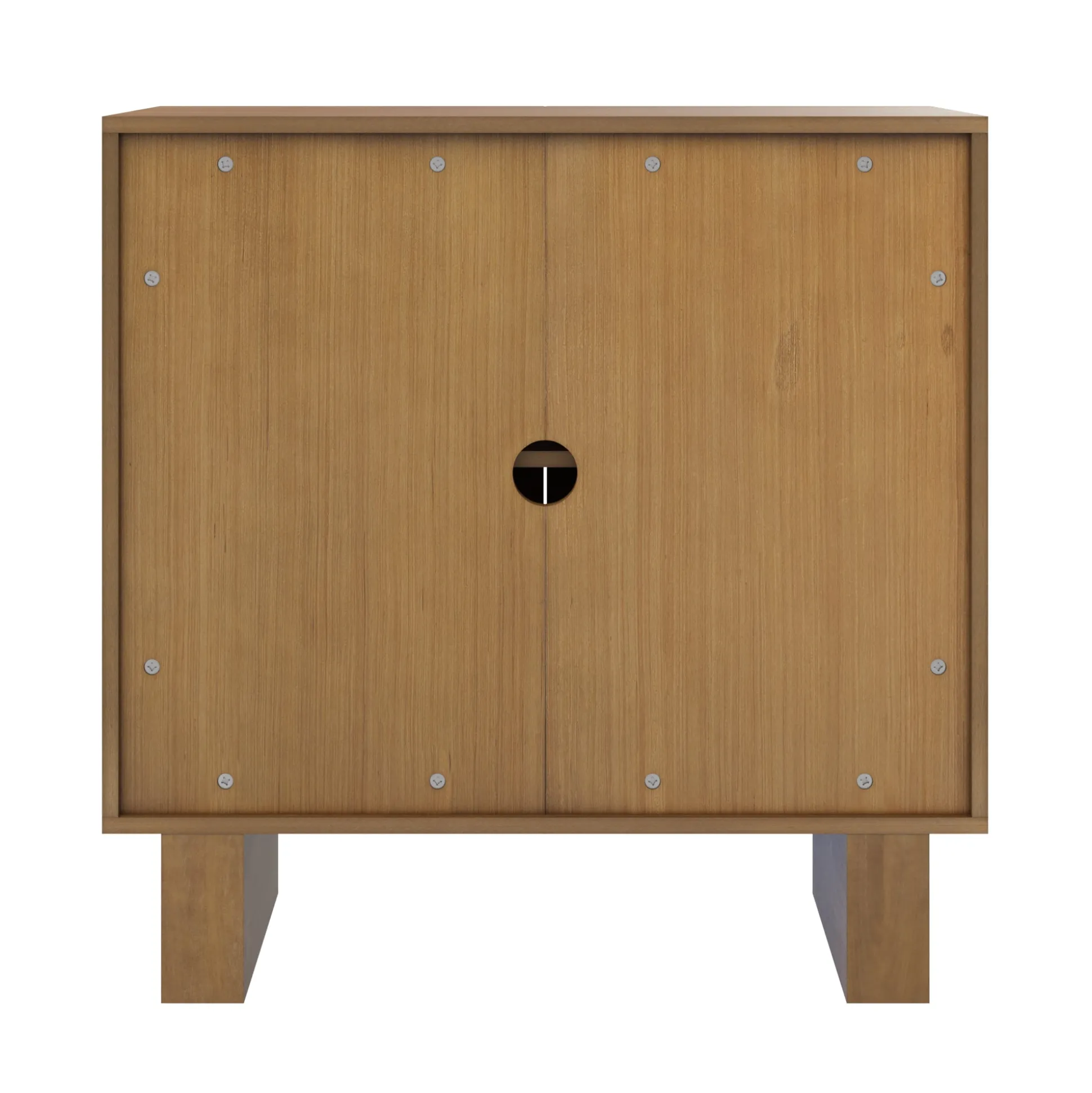 Mid Century Modern TV Console with Storage for TVs up to 100" Light Brown